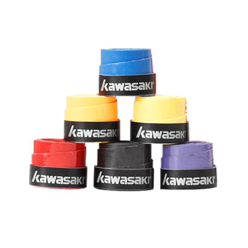 川崎（KAWASAKI）羽毛球拍手胶吸汗带防滑加厚鱼竿拍柄缠绕带1-多条装超值囤货 颜色随机（单条装）