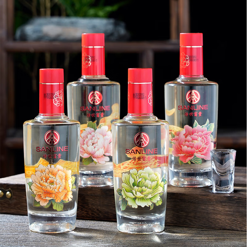 w五粮液 白酒 竹荪酒 五粮液仙林生态酒业出品 52度 375ml 4瓶 传世