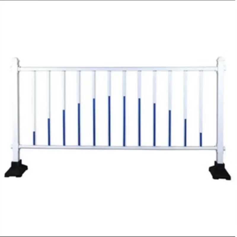 城市道路护栏隔离栏锌钢市政围栏公路人行道分流防撞交通栏杆定制