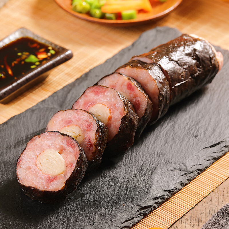 虎钢馋海苔肉卷蟹柳紫菜卷猪肉卷私房菜寿司广式港式早茶餐厅特色菜