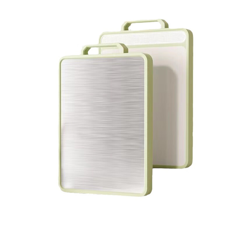 家用菜板双面辅食水果宿舍切菜板不锈钢塑料案板厨房专用菜板案板 yc-10不锈钢40*30*1.5cm 方形(1个装)