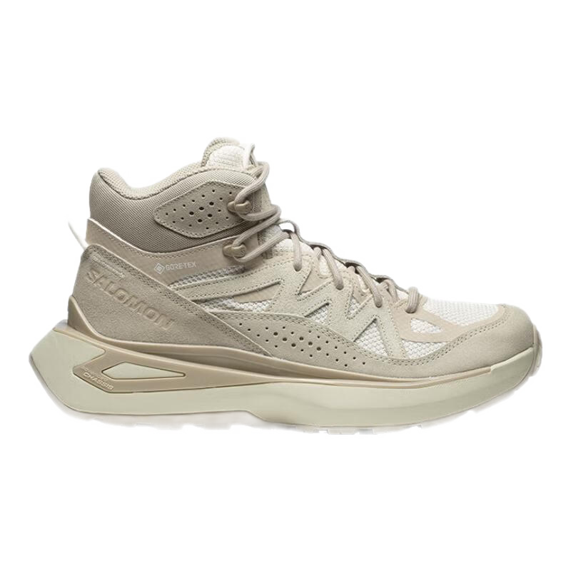 萨洛蒙（Salomon）男女款 城市轻户外防水透气中邦运动鞋鞋 ODYSSEY ELMT MID GTX 香草色 474373 6.5 (40)