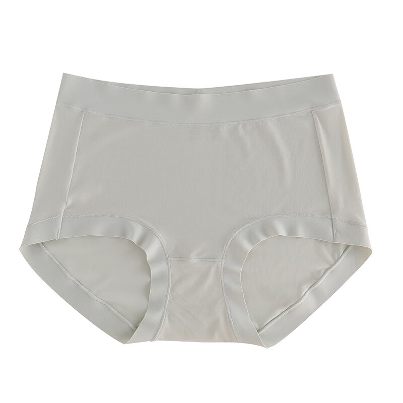 高弹大码内裤女软糯无痕高腰200斤胖mm可穿三角裤 卡其 1条 均码(建议100-200斤