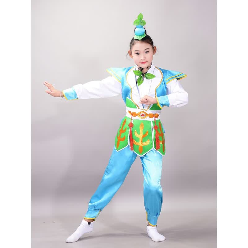 觅佰葫芦娃服装儿童成人葫芦娃男女孩葫芦娃演出服白色衬衫长袖套装 天蓝色 170cm使用感如何?