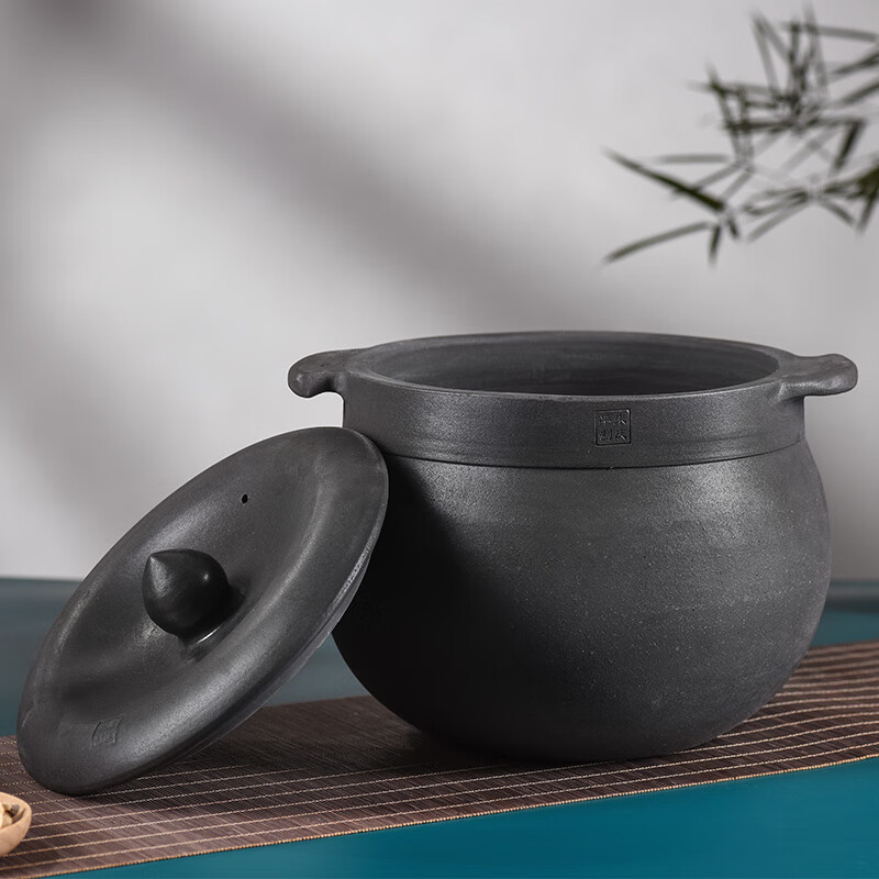 诺迪驰雅安荥经黑砂锅朱氏传统家用沙锅朱庆平大师砂锅 5升 0ml