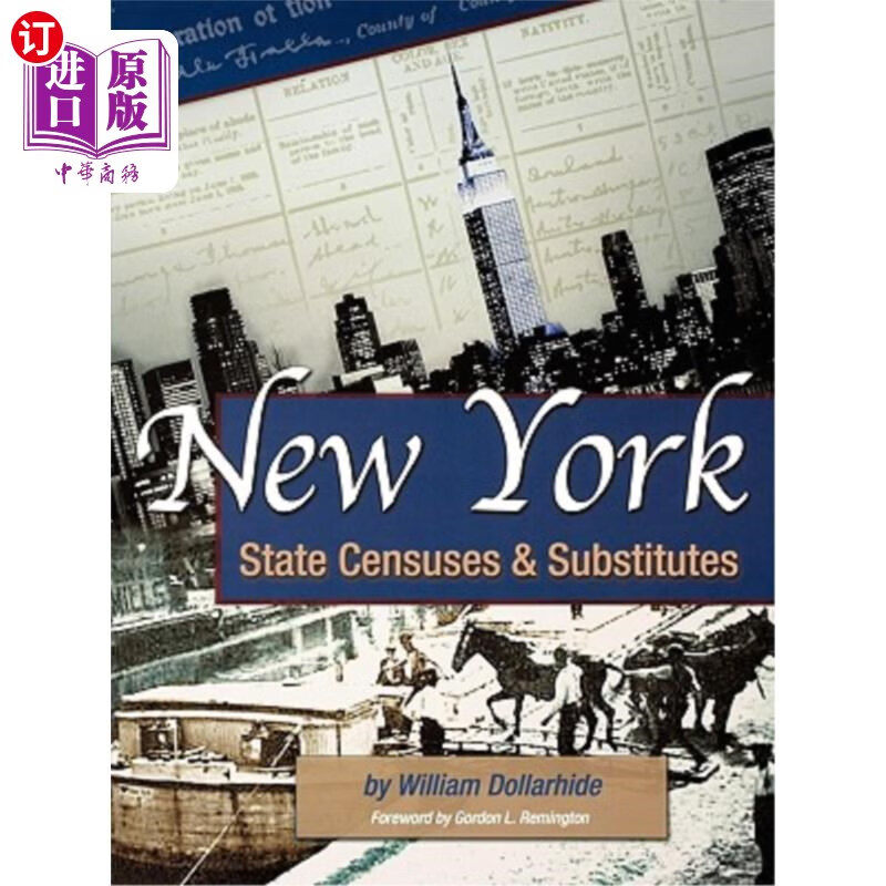 海外直订new york state censuses & substitutes 纽约州人口普查和