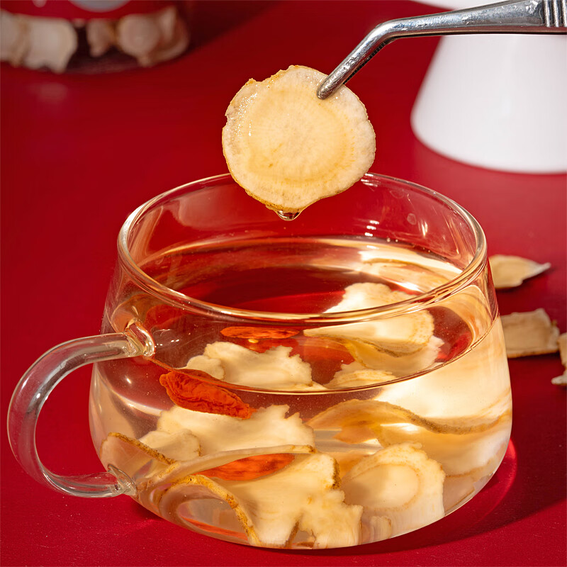 格朗科加拿大西洋参小片5年份足龄80克自用滋补营养皂苷含量高送长辈 50克中片袋装（平均直径15mm）