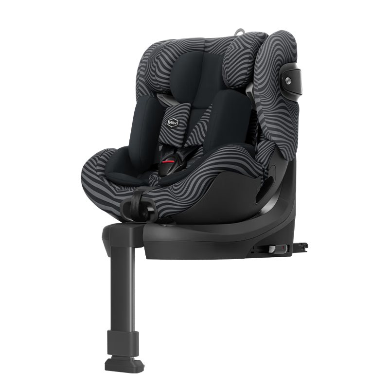 HBR 虎贝尔 儿童安全座椅汽车用i-Size认证0-12岁宝宝婴儿车载 Alfa幻影黑