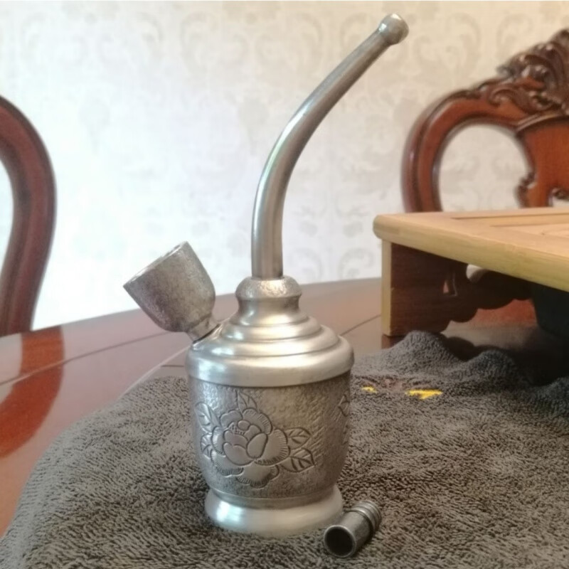 唐馨(tangxin)a纯银水烟袋足银999烟斗水烟壶烟枪纯手工烟具节日送