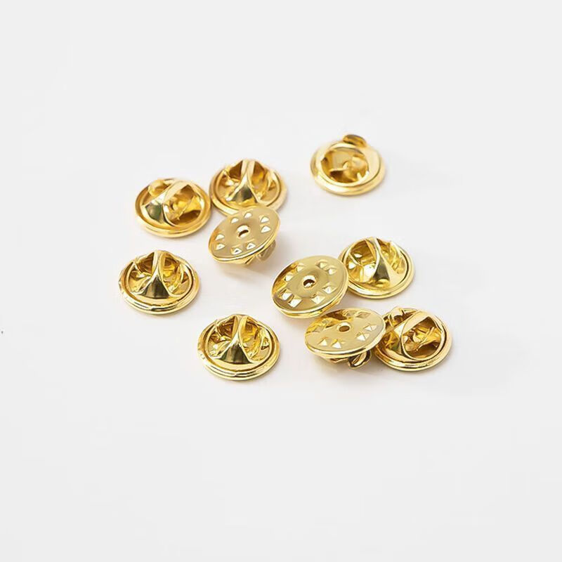 琉滋服扣子金属扣暗扣通用款胸针蝴蝶扣胸章徽章备用扣平头卡帽刺