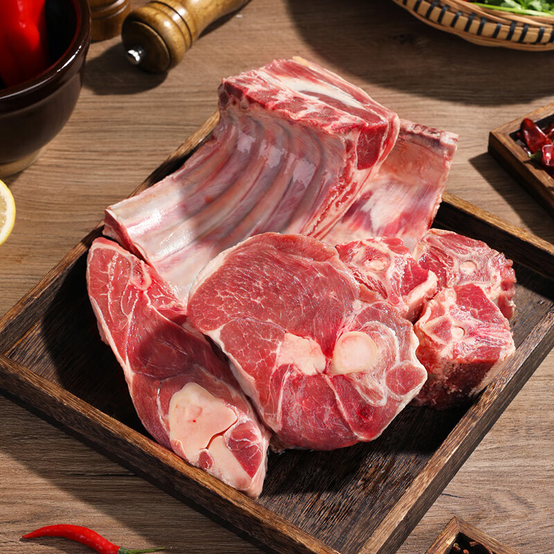 青草家原切羊肉半羊礼盒羊蝎子羊腿囤货火锅红烧煲汤 半羊礼盒10斤