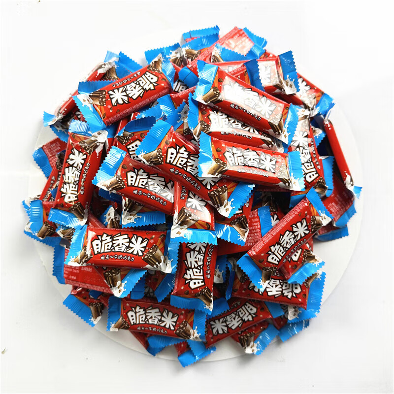 脆香米脆米心牛奶巧克力碗装216g休闲儿童零食糖果生日全家桶礼盒装 脆香米12g*10