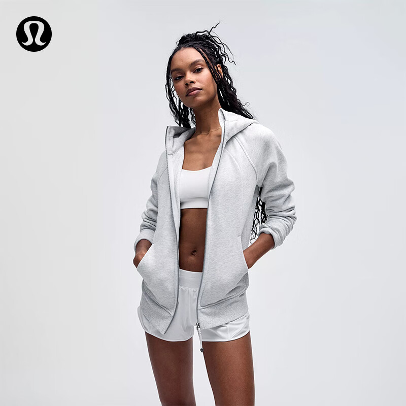 lululemon丨Scuba 女士拉链连帽衫 LW4AWNS 杂色浅浅灰 6