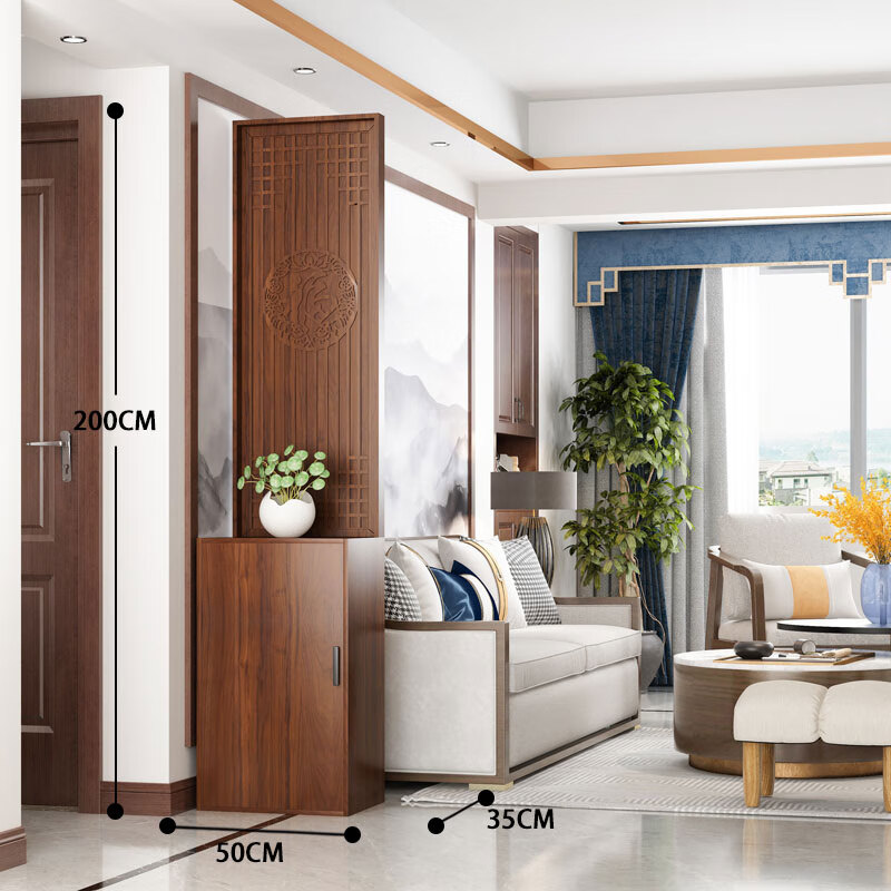 丰特爱格新中式屏风鞋柜玄关一体柜门口家用大容量入户进门鞋柜一体