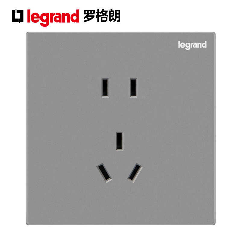 罗格朗 开关插座面板仕典米兰金家用86型五孔带USB墙壁电源暗装多孔插座 逸景银色五孔10只装 【开关插座清单报价】