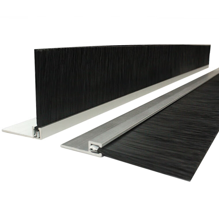 blue ring条刷hf型铝合金毛刷条 hf铝合金条刷工业用防尘毛刷条机柜