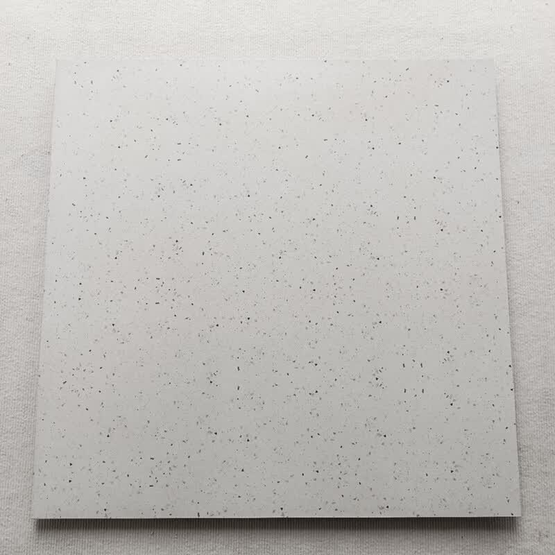 妙普乐水磨石地板砖 白色小颗粒水磨石瓷砖600x600客厅连锁店地砖800