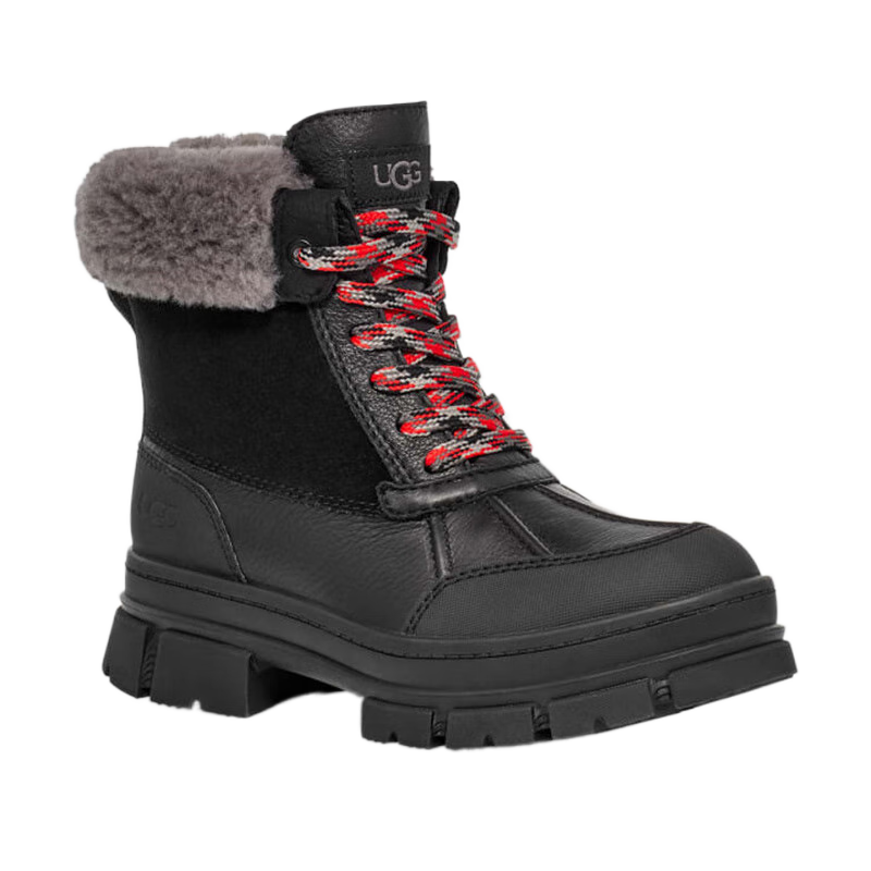 UGG Ů��ѩ��ѥ Ashton Addie ������ĥ��������ѩ���ޱ�ů��ѥ Black/��ɫ ��׼36/US5