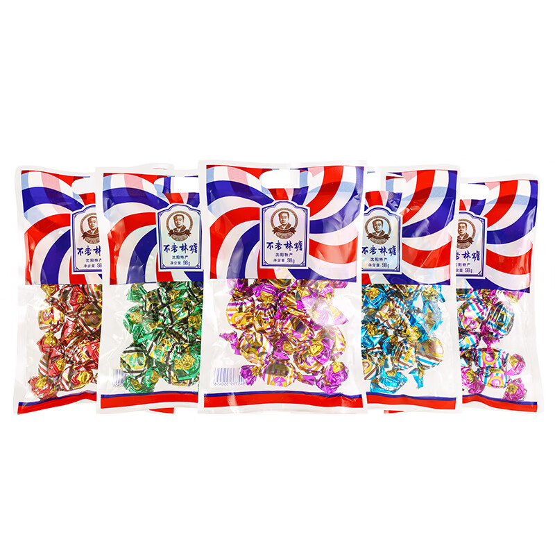 不老林沈陽特產(chǎn)牛軋?zhí)?8gx5牛奶糖花生糖果禮包零食喜糖批發(fā) 每種口味一袋