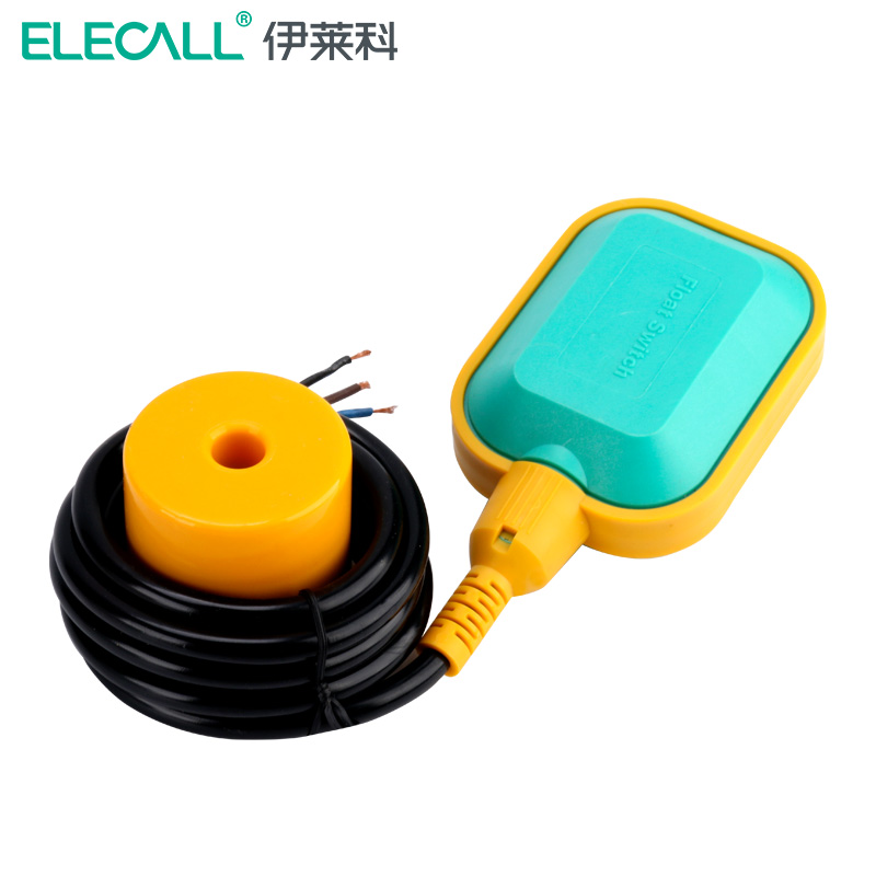 伊莱科（ELECALL） 水泵浮球开关水位控制器液位计水塔塑料浮球阀自动开关EM15-N EM15-N 方形 6米（工程款）