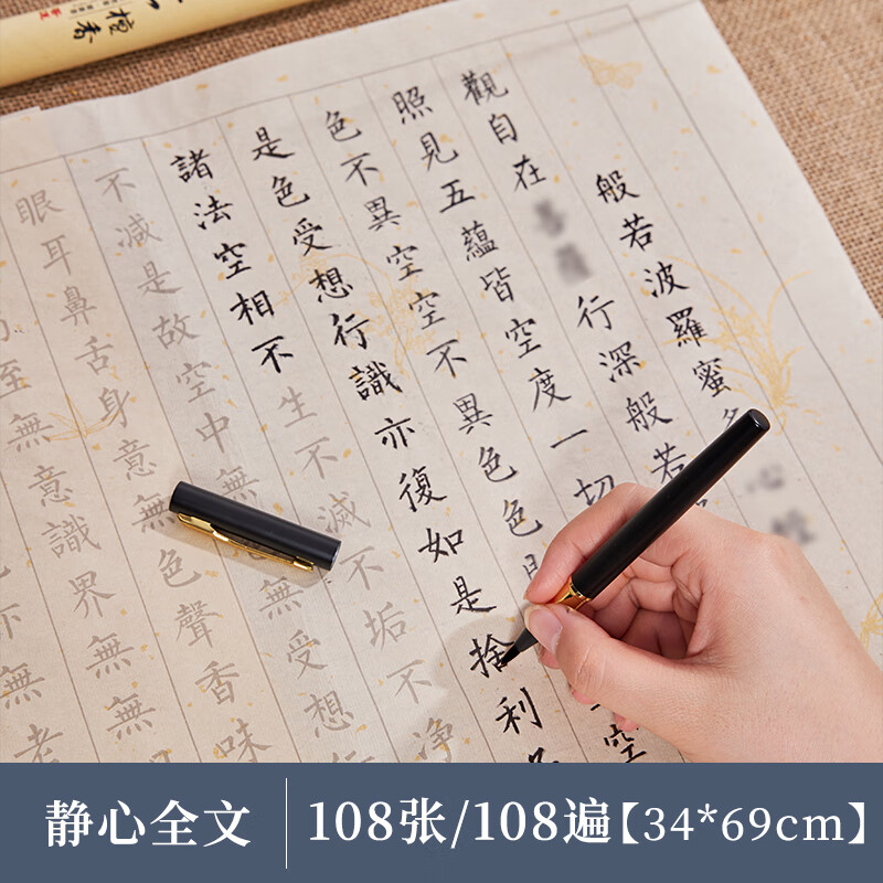 心经抄经本手抄心经字帖全套般若菠萝蜜多心经作品纸画真迹手写心经