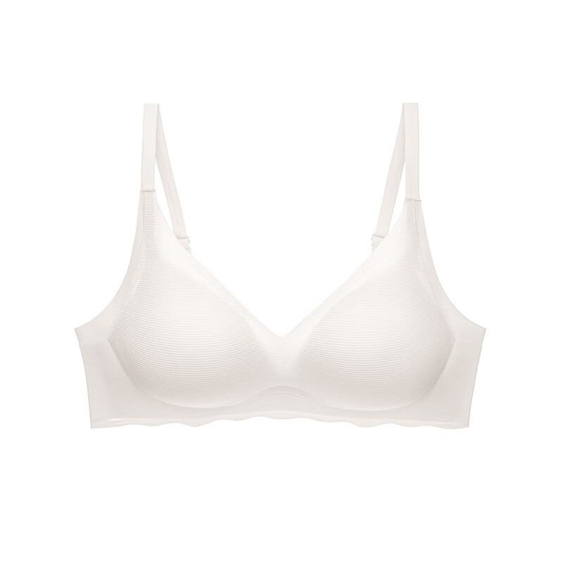 佧森滋固定杯无痕内衣女桑华夫格小胸聚拢收副乳文胸胸罩 黑色 S(70A/70B)