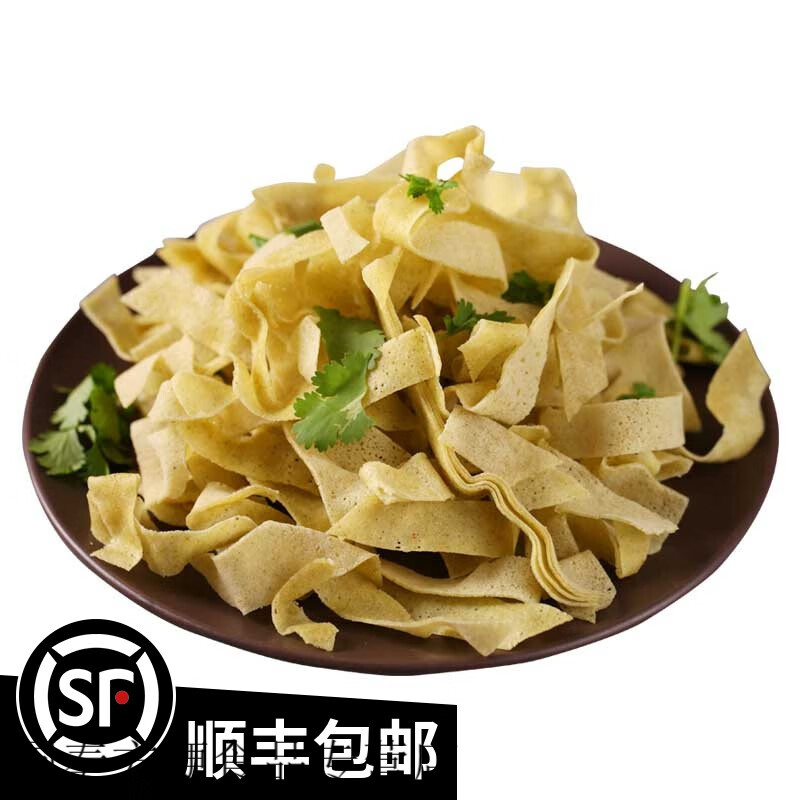 客家爱情天津特产锅巴菜网红小吃早点绿豆面饼嘎巴菜真空110克*6袋纯