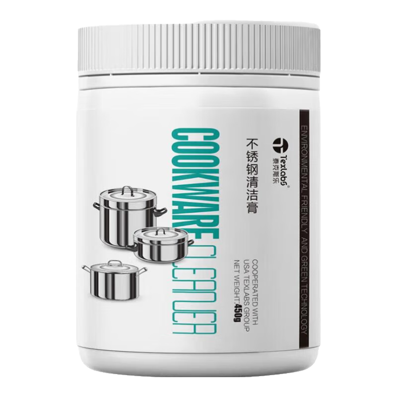 泰克斯樂美國Texlabs不銹鋼清潔膏去鍋底黑焦除垢多功能清潔去污除黑垢 不銹鋼清潔膏*1瓶