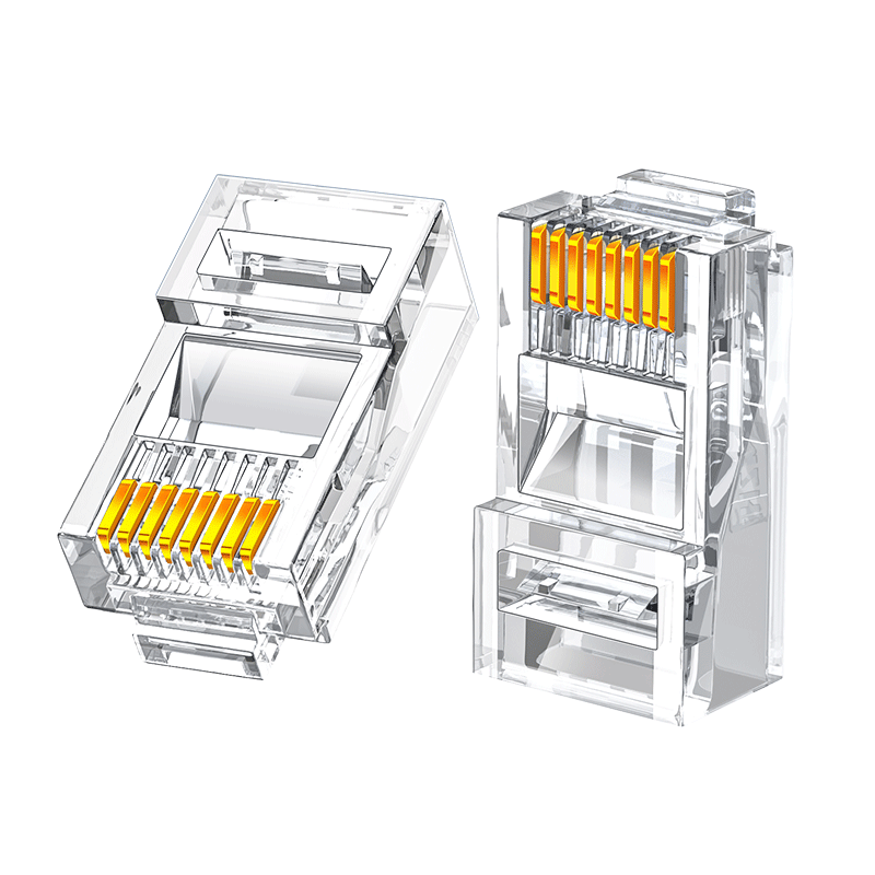 ɽ�� ����������ˮ��ͷ cat6a���̼��ƽ�RJ45 10�� WL6A10 14.9Ԫ