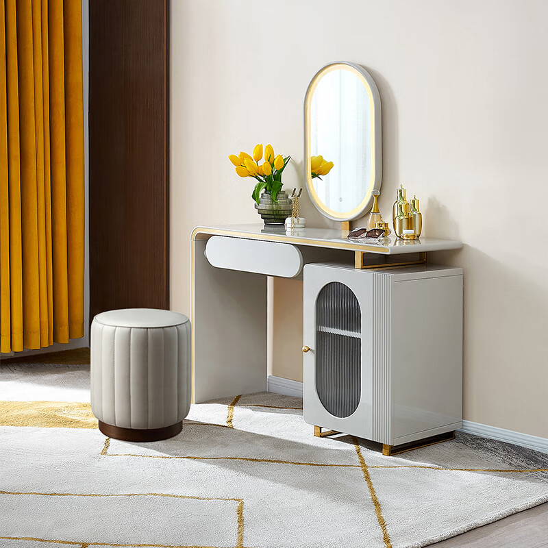 全友家居梳妆台小户型卧室化妆桌小型收纳化妆台126337