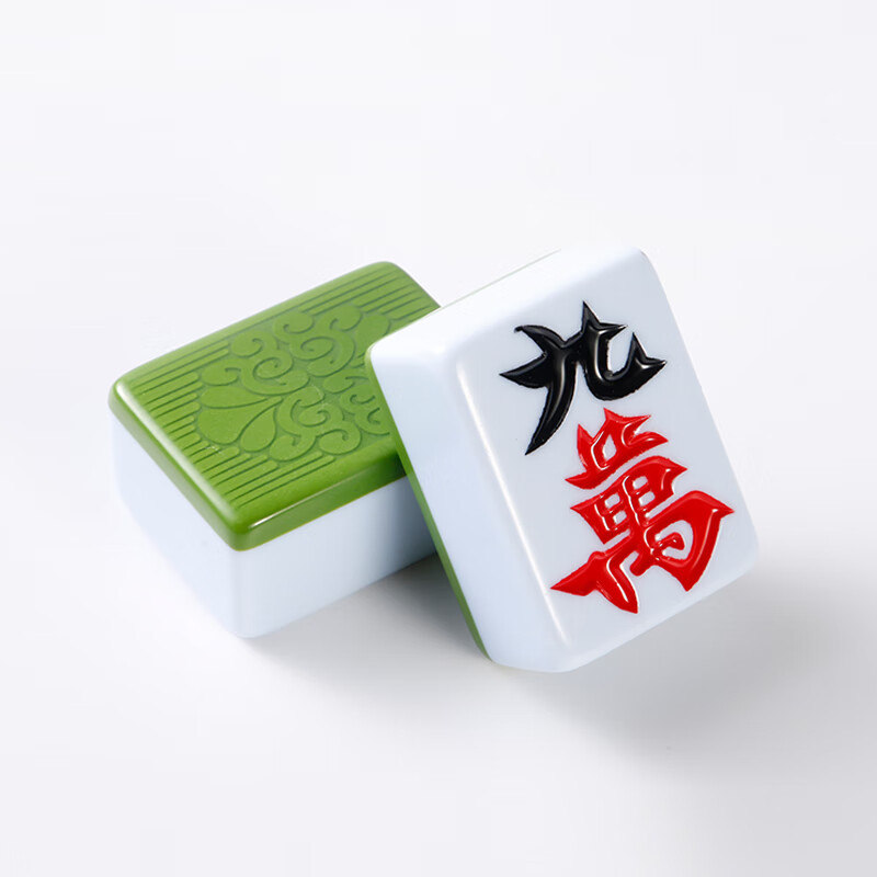 雀友棋牌室自动麻将机专用麻将牌 正磁家用麻将大字体4 42#144张蓝或