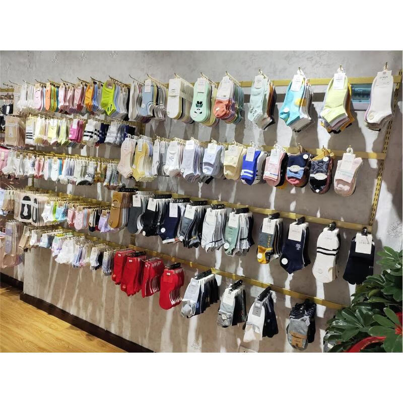 开晟内衣店可调节货架展示架不锈钢文胸内裤袜子架上墙挂钩饰品架 金