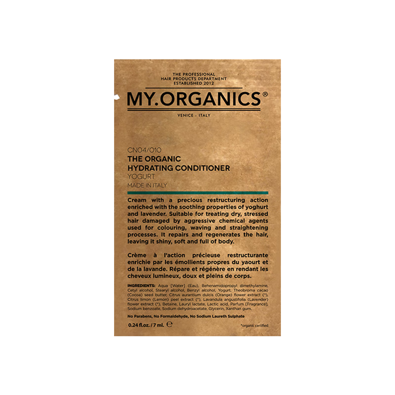 MY.ORGANICS有机水润护发素7ml改善受损发质试用装润发乳章小蕙推荐