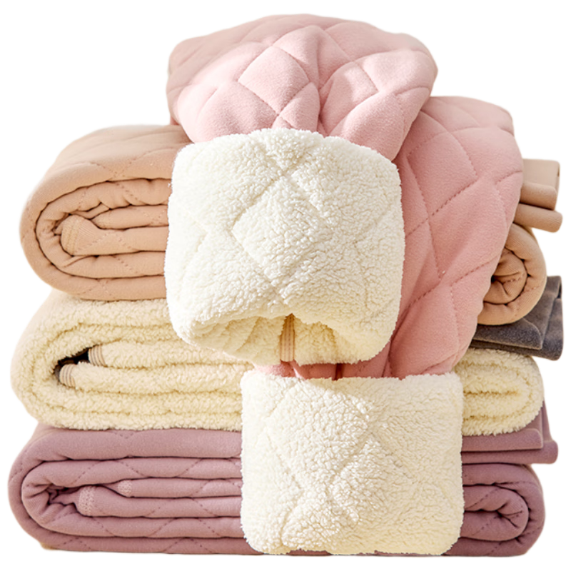 俞兆林保暖裤女高腰加绒加厚内穿棉裤秋冬东北特厚羊羔绒打底裤