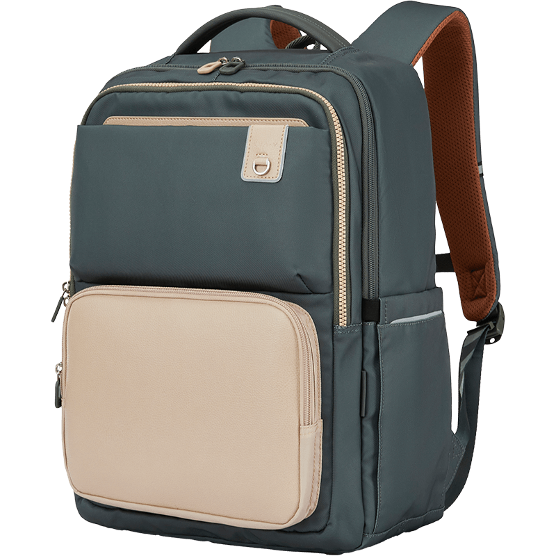 卡拉羊中学生书包防下坠云朵书包校园轻便高颜值大容量高中生书包5191 【24L】胡杨绿|时尚青春