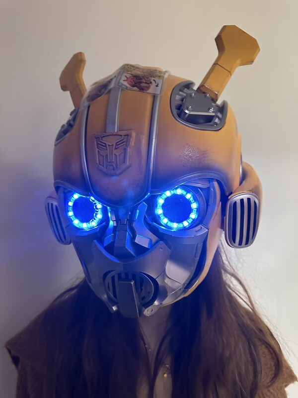 killerbody变形金刚大黄蜂头盔可变形擎天柱面具头套电动玩具 大黄蜂