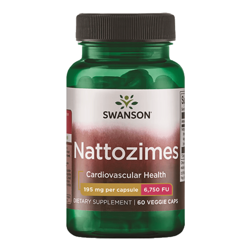 斯旺森（SWANSON）納豆激酶6750FU高活性 無嘌呤調(diào)節(jié)三高降血栓血脂 血管清道夫 【專利配方】6750FU 納豆激酶 60粒*1瓶