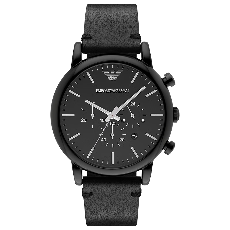 EMPORIO ARMANI�������ֱ���ʿ����ʿϵ�� �׺�Ƥ������ʯӢ�����˽�����AR1918 1350Ԫ