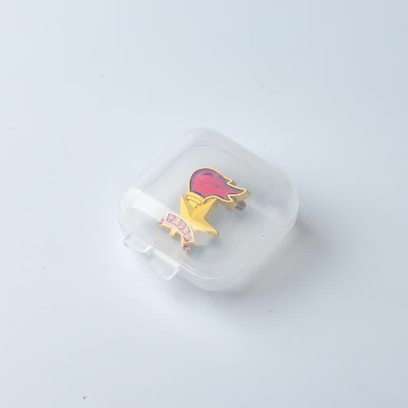 款正版共青团团徽胸针学生团徽大磁铁强磁扣共青团员 装徽章透明盒子