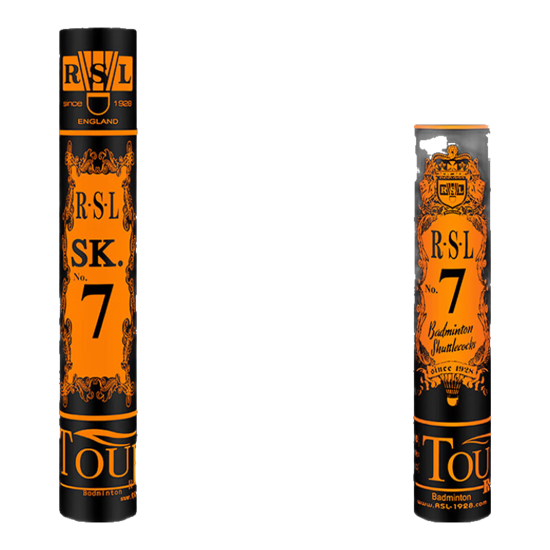 亚狮龙（RSL）RSL羽毛球鸭毛球12只装/桶耐打飞行稳定比赛训练SK.7号球76速1桶