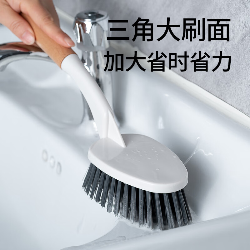 薇瑞格卫生间清洁刷子长柄瓷砖台面刷浴室地板刷浴缸水池凹槽死角缝隙刷 大号台面刷+二合一缝隙刷
