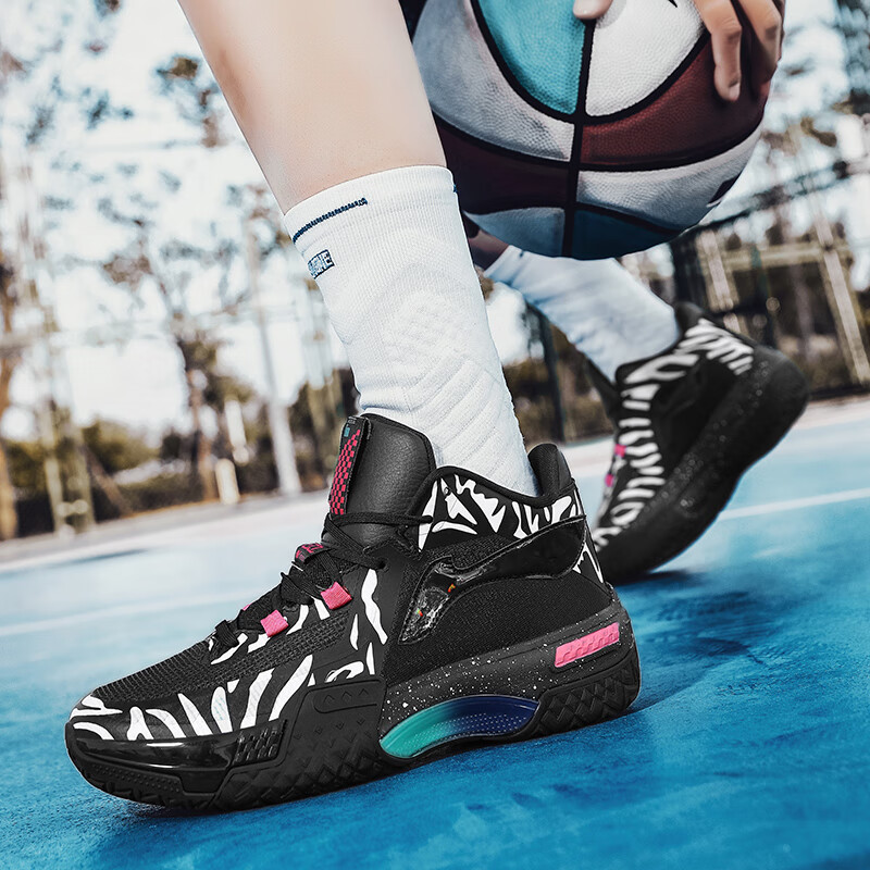 kuny桀骜怪兽篮球鞋男青少年学生缓震高回弹一代儿童外场比赛实战球鞋