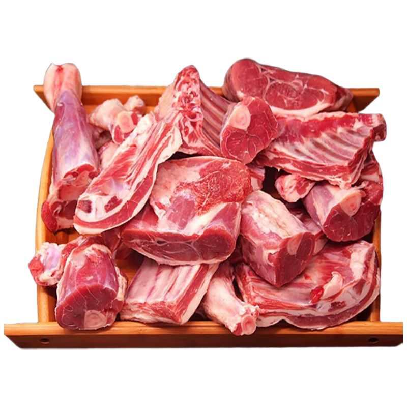伊民康洋宁夏滩羊肉 生鲜新鲜羊肋排切条 长条排手把肉 清真 原切手把肉4斤