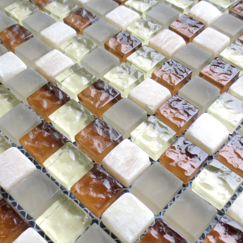 华欣硕水晶石材马赛克瓷砖玻璃电视背景墙拼图客厅欧式背景墙墙贴