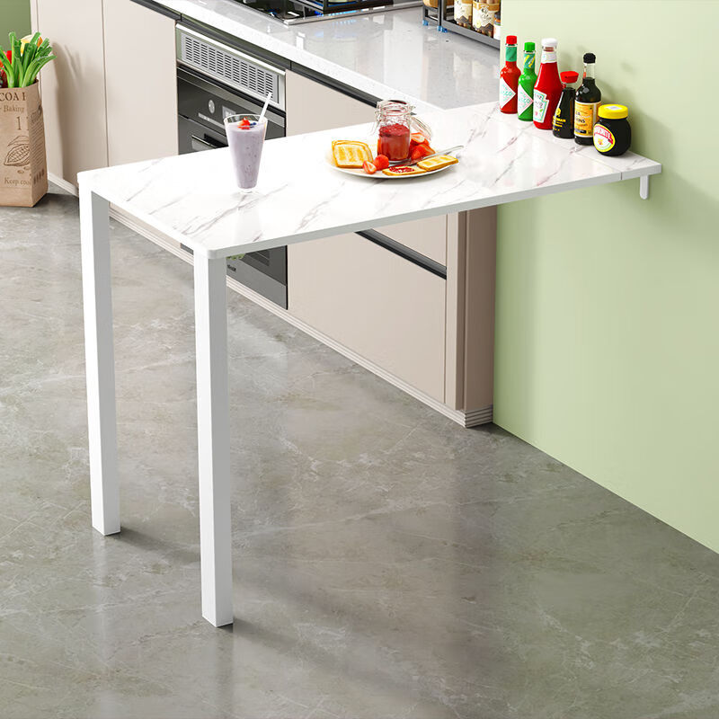 狮奥利兴实木墙上折叠桌壁挂式简易吧台往下翻折叠吧台桌隐形桌学习靠