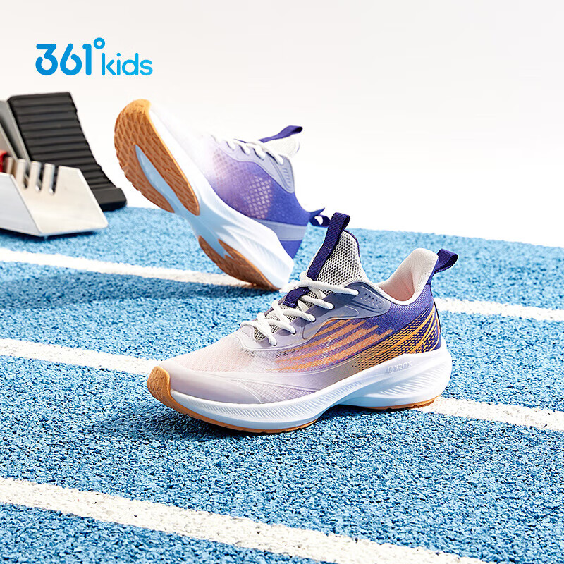 361°闪速3.0儿童竞速跑鞋25夏青少年透气迅弹运动体考鞋 白38