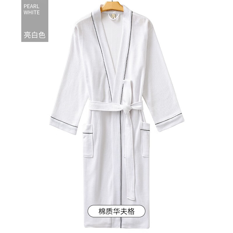 萌依儿五星级酒店浴袍女夏季酒店五星级浴袍女长款四季加厚浴衣比纯棉