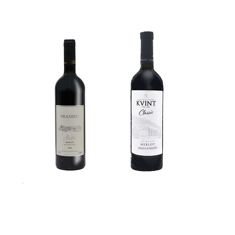 布拉涅斯蒂BRANESTI/地下溶洞小米银 精品赤霞珠 精品梅洛 红酒 送礼 小米银梅洛+经典梅洛 750ml