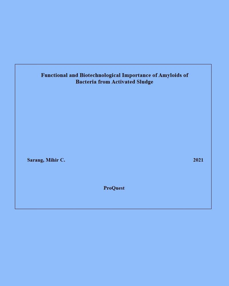 importance of amyloids of bacteria from activated sludge