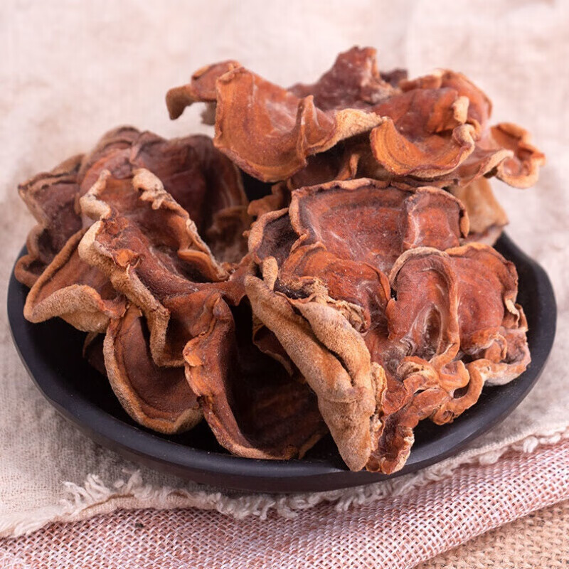 宜享健康干榆耳菌素食榆耳佛系素食榆菇灵芝菇黄金侧耳榆 【干货榆耳